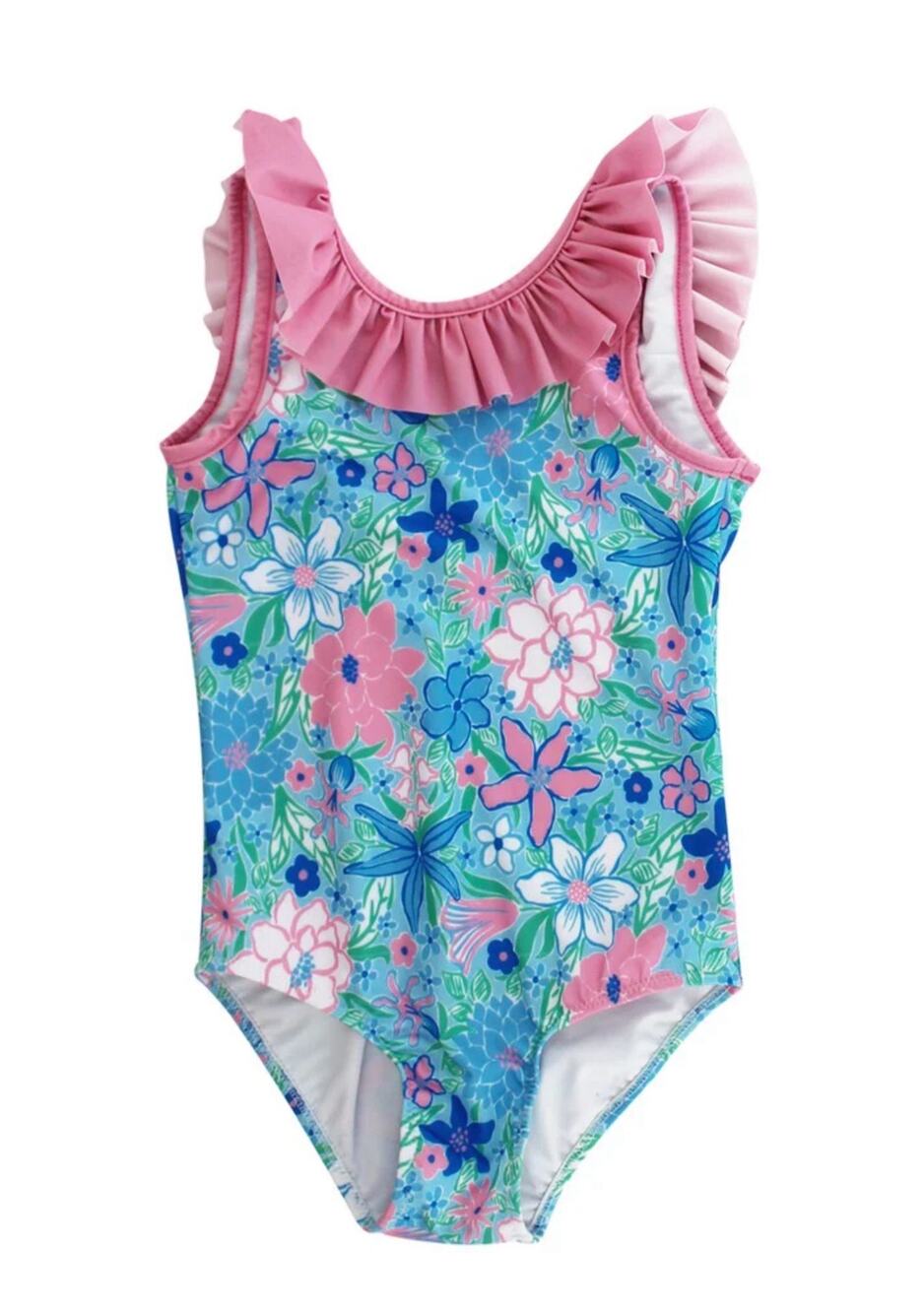 J. Bailey Girls One Piece Swimsuit- Floral NWT Size 6